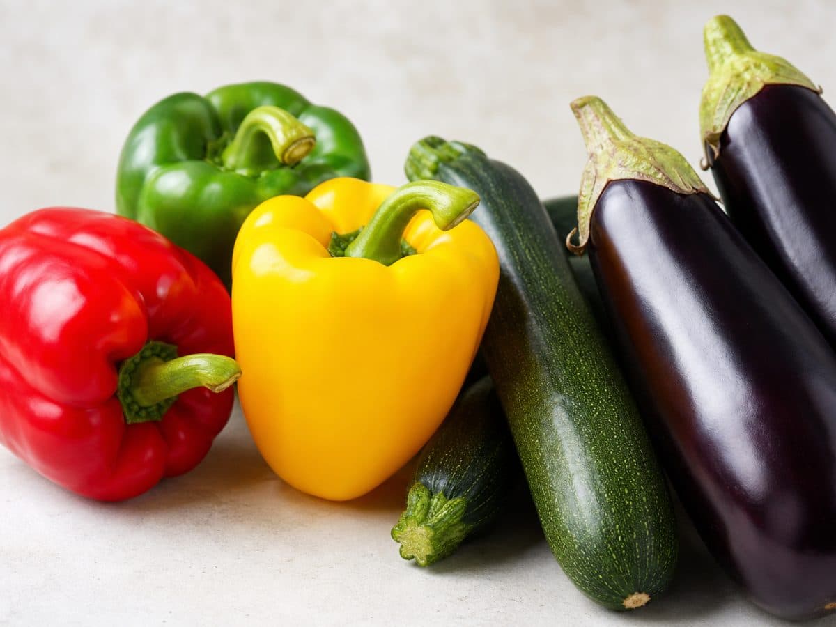 Peppers, Zucchini & Eggplant